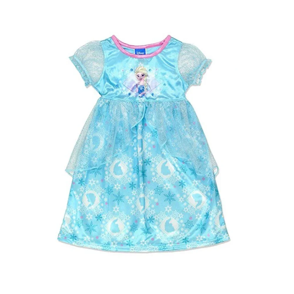Elsa Frozen Disney Princess Fantasy Gown Nightgown 2T